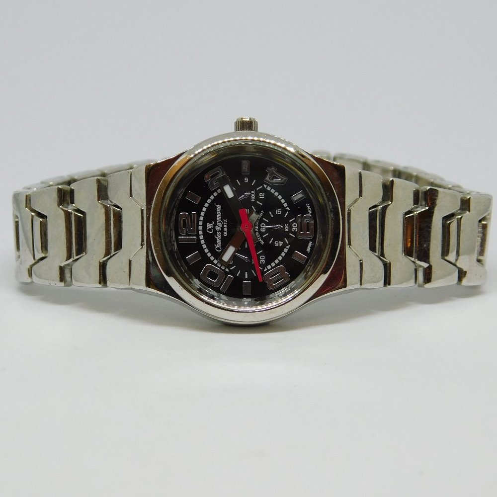 Charles Raymond V0730L Quartz Analog Women's Watch Sz. 7 1/2" New Battery